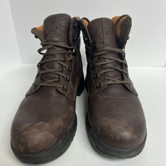 Timberland Pro Mens 6” Titan Waterproof Boot Brown Size 11W - Picture 3 of 6